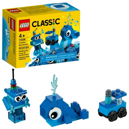 LEGO Classic Creative Blue Bricks 11006 Building Set for Imaginative Play (52 Pieces)