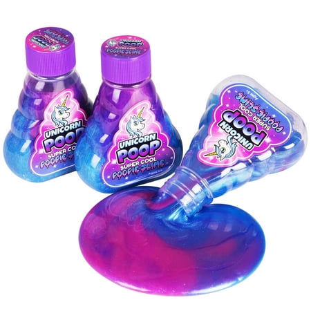 Unicorn Poop Slime - 12 Pack Party Favors