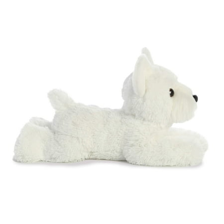 Aurora - Medium White Flopsie - 12" Windsor Westie - Adorable Stuffed Animal