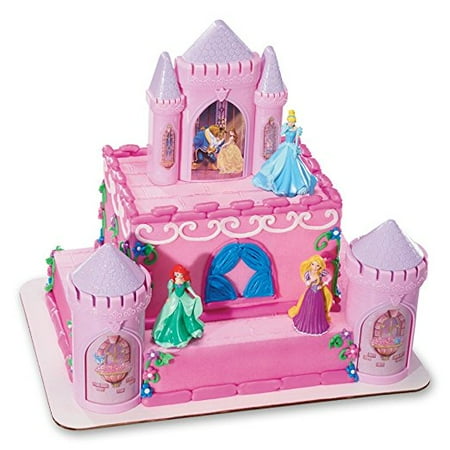 DecoPac Disney Princess Happily Ever After Signature DecoSet Cake Topper, 4.8" L x 2.5" W x 6" H, Pink