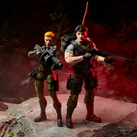 G.I. Joe Classified Series #138, Night Force Vincent R. "Falcon" Falcone & Quarrel, 6 Inch Action Figures, Christmas Gifts for Kids