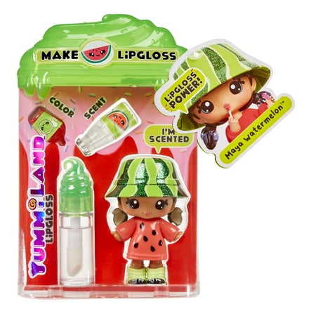 Yummiland Lipgloss Doll Maya Watermelon, Ages 4+