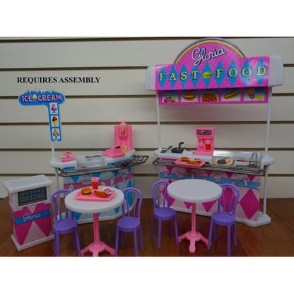 Gloria Fast-Food Play Set for 11.5" Dolls Furniture By TKT