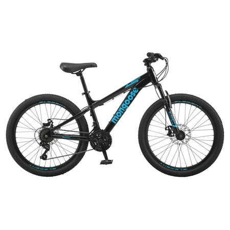 Mongoose 24-in. Durham Unisex Mountain Bike, Black, 21 Speeds