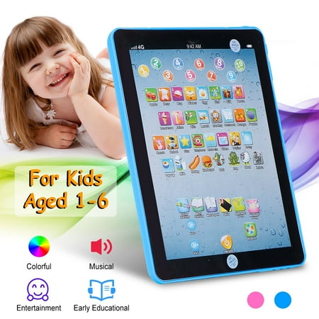 Moclever Baby Learning Tablet, Mini Toys Touch Learn Tablet for Toddler Gift for Boys/Girls Aged 1-6 Year Old Kids, Blue