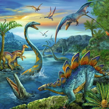 Ravensburger - Dinosaur Fascination - Three 49 Piece Kids Jigsaw Puzzles