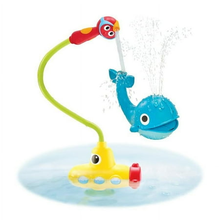 Yookidoo Baby Bathtime Toy - Submarine Spray Whale - Battery Operated Toddler Water Pump with Easy to Grip Hand Shower