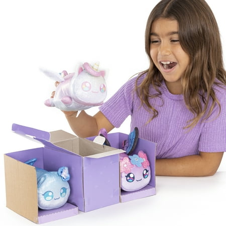 Aphmau 6” MeeMeow Plush Sparkle Collection 3-Pack, Surprise Box that includes 2 Sparkle Plush + 1 Mystery Plush, Official Aphmau Merch