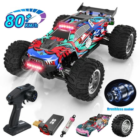 AUOSHI 1:12 Brushless RC Cars for Adults with Independent ESP, 80+KM/H(50MPH) Top Speed 4X4 Hobby Off-Road RC Truck,Oil Filled Shocks Remote Control Truck for Boys