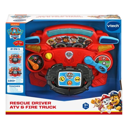 VTech PAW Patrol Rescue Driver ATV & Fire Truck Ryder, Marshall PAW Patrol Electronic Learning Systems Baby and Toddler Toys