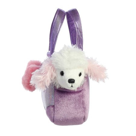 Aurora - Small Purple Fancy Pals - 6" Trendy Sparkle Purple - Fashionable Stuffed Animal