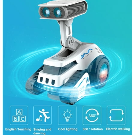 Lvelia Robot Toy for Kids,Electronic Toy Robot with Dances, Plays Music and Songs, Light up Shine Eyes, Volume Adjust ,Gift for Kids, Toddlers, Boys and Girls