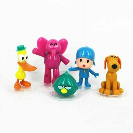 5pc Pocoyo Zinkia Elly Pato Loula Sleepy Action Figure Doll Toy Cake Topper Gift