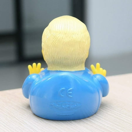 2PCS Shower Duck Child Bath Float Toy Cartoon Trump Duck Bath Shower Water Floating US President Rubber Duck Baby Toy