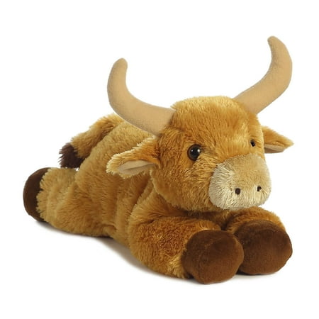 Aurora - Medium Brown Flopsie - 12" Toro Bull - Adorable Stuffed Animal