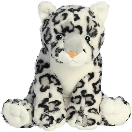 Aurora - Medium White Destination Nation - 12" Snow Leopard - Adventurous Stuffed Animal