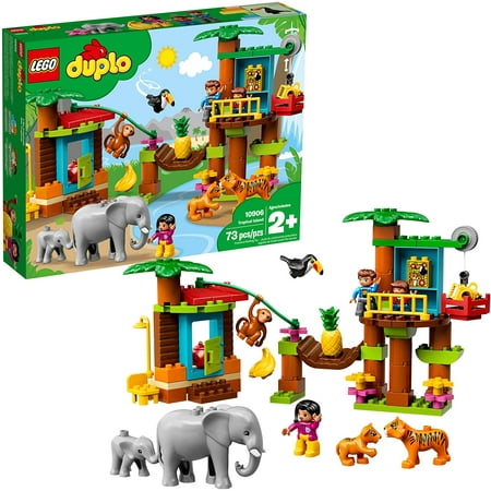 LEGO DUPLO Town Tropical Island 10906 Exclusive Building Bricks (73 Pieces) Frustration-Free Packaging