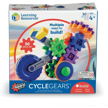 Learning Resources Building Set Cycle Gears 9-1/10"Wx8-9/10"Lx2-4/5"H Multi LER9231