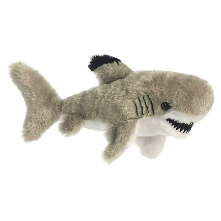 Aurora - Small Gray Mini Flopsie - 8" Black Tipped Shark - Adorable Stuffed Animal