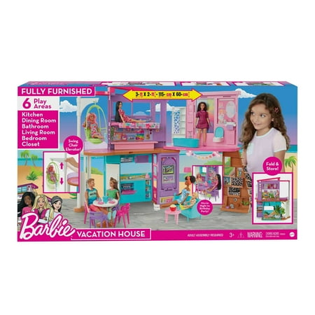 Barbie Holiday House Playset HCD50