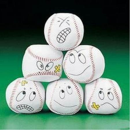 Vinyl Baseball Kick Balls - Party Favors - 12 Pieces