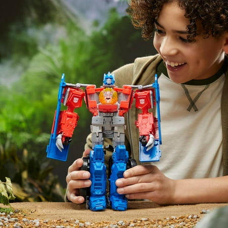 Transformers Toys Transformers: Rise of the Beasts Movie, Beast-Mode Optimus Prime Action Figure, Ages 6 and up, 10-inch