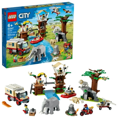 LEGO City Wildlife Rescue Camp 60307 Building Toy for Kids Aged 6 and Up (503 Pieces)