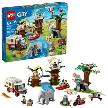 LEGO City Wildlife Rescue Camp 60307 Building Toy for Kids Aged 6 and Up (503 Pieces)