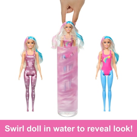 Barbie Color Reveal Doll with 6 Surprises, Rainbow Galaxy Series