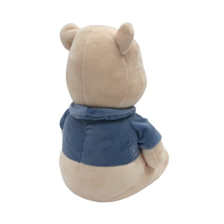 Disney Baby Forever Pooh Beige/Blue Bear Plush – Winnie the Pooh by Lambs & Ivy