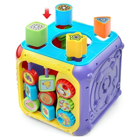 VTech Sort and Discover Activity Cube, Learning Toy for Baby Toddler