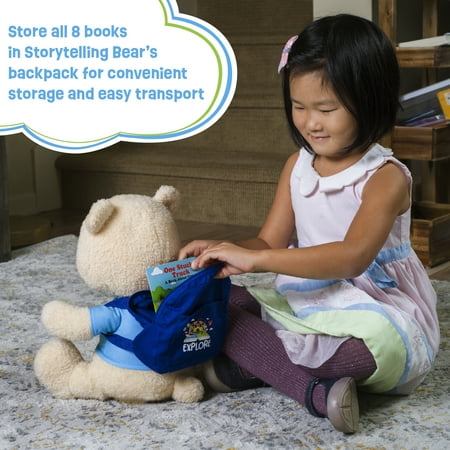 Spark Create Imagine Interactive Learning Bear, Recites 8 Stories, Sings 6 Songs, Baby and Toddler Toys