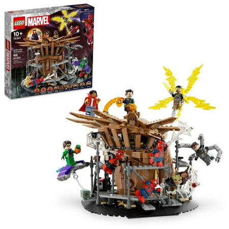 LEGO Marvel Spider-Man Final Battle Building Toy Set, Collectible Spider-Man Toy with 9 Minifigures, 76261