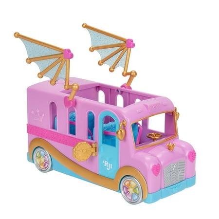 Royale High Bus & Glam Closet - (1) Exclusive Doll, On-the-Go Glam Closet, Moveable Wings, Working Wheels and Room for 4 Friends