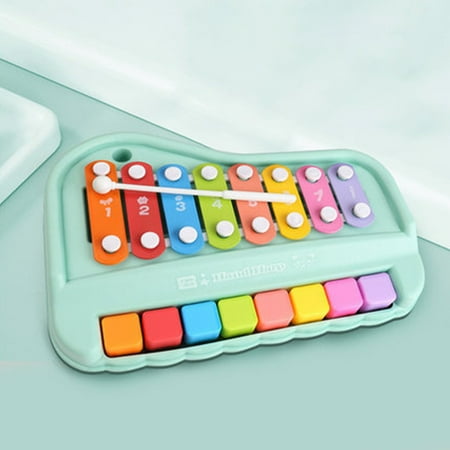 Winter Savings Clearance! SuoKom 2 In 1 Baby Piano Xylophone Toy For Toddlers 1-3 Years Old, 8 Multicolored Key Keyboard Xylophone Piano, Preschool Educational Musical Learning Instruments Toy