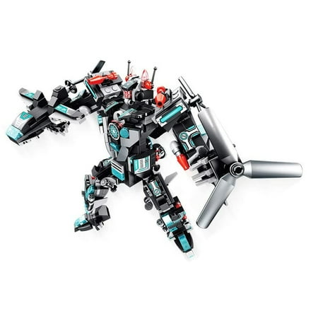 Hazel Gray Building Toys, Robot Kits for Boys 6-12, 25-in-1 Building Bricks Kits for a Big Robot or 24 Small Plane Vehicle , for Age 6 7 8+ Year Old Boys, 577PCS Blocks.