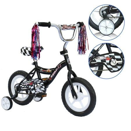 12 inch Kids Bike for 2-4 Years Old Kids, EVA Tires and Training Wheels