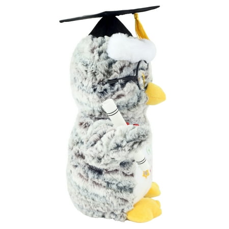 Way To Celebrate Graduation Animated 11.5-Inch Plush Friend, Owl