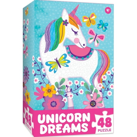 Unicorn Dreams 48 Pieces Interlocking Jigsaw Puzzle for Kids