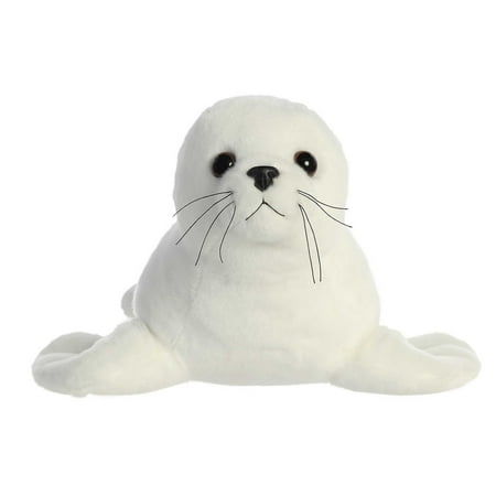 Aurora - Large White Destination Nation - 13" Harp Seal - Adventurous Stuffed Animal