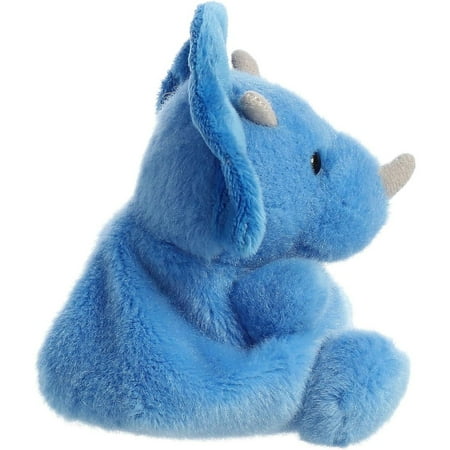 Aurora - Mini Blue Palm Pals - 5" Tank Triceratops - Adorable Stuffed Animal