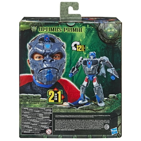 Transformers: Rise of the Beasts Optimus Primal Converting Mask Kids Toy for Boys and Girls Ages 6 7 8 9 10 11 12 and Up