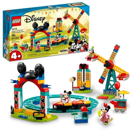 LEGO Disney Mickey and Friends – Mickey, Minnie and Goofy’s Fairground Fun Toy Set Set 10778