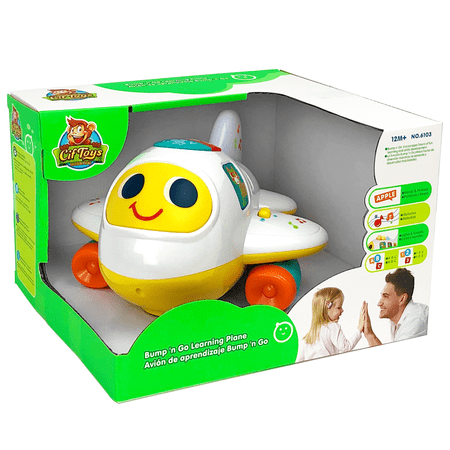 Electronic Airplane Toys Toddlers Baby Learning Toys for 1+ Year Old Boys, Play Vehicle