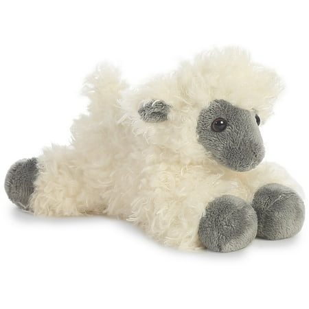 Aurora - Small White Mini Flopsie - 8" Black Face Sheep - Adorable Stuffed Animal