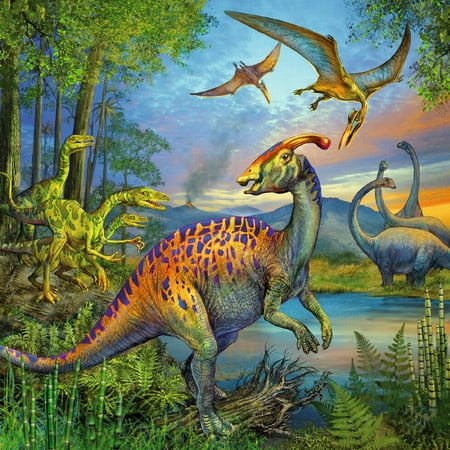 Ravensburger - Dinosaur Fascination - Three 49 Piece Kids Jigsaw Puzzles