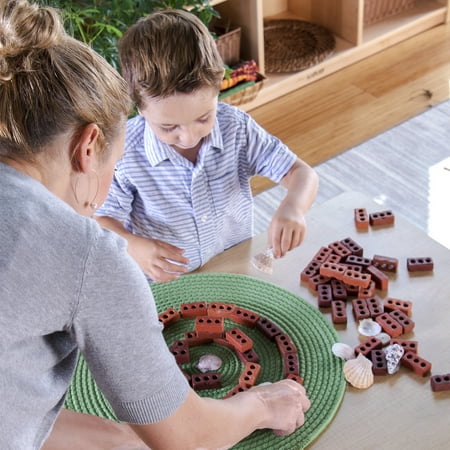 Guidecraft Little Bricks - 60 pc. Set: Builders Set for Construction and Stacking, Kids Educational Learning Toy