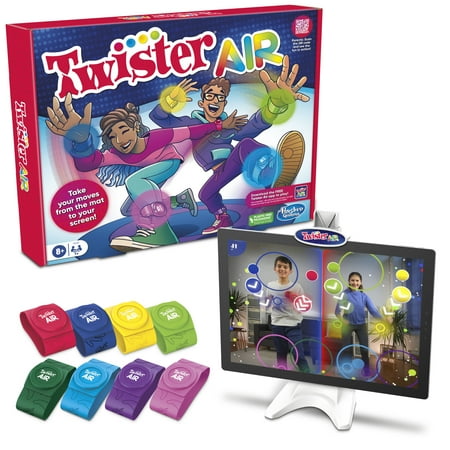 Twister Air Game for Kids, Family Game with AR App Links to Smart Device, Christmas Gifts for Kids, Ages 8+