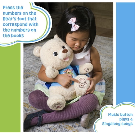 Spark Create Imagine Interactive Learning Bear, Recites 8 Stories, Sings 6 Songs, Baby and Toddler Toys