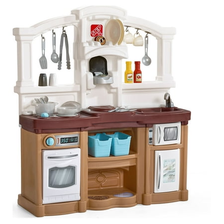 Step2 Fun With Friends Tan Toddler Plastic Kitchen Play Set